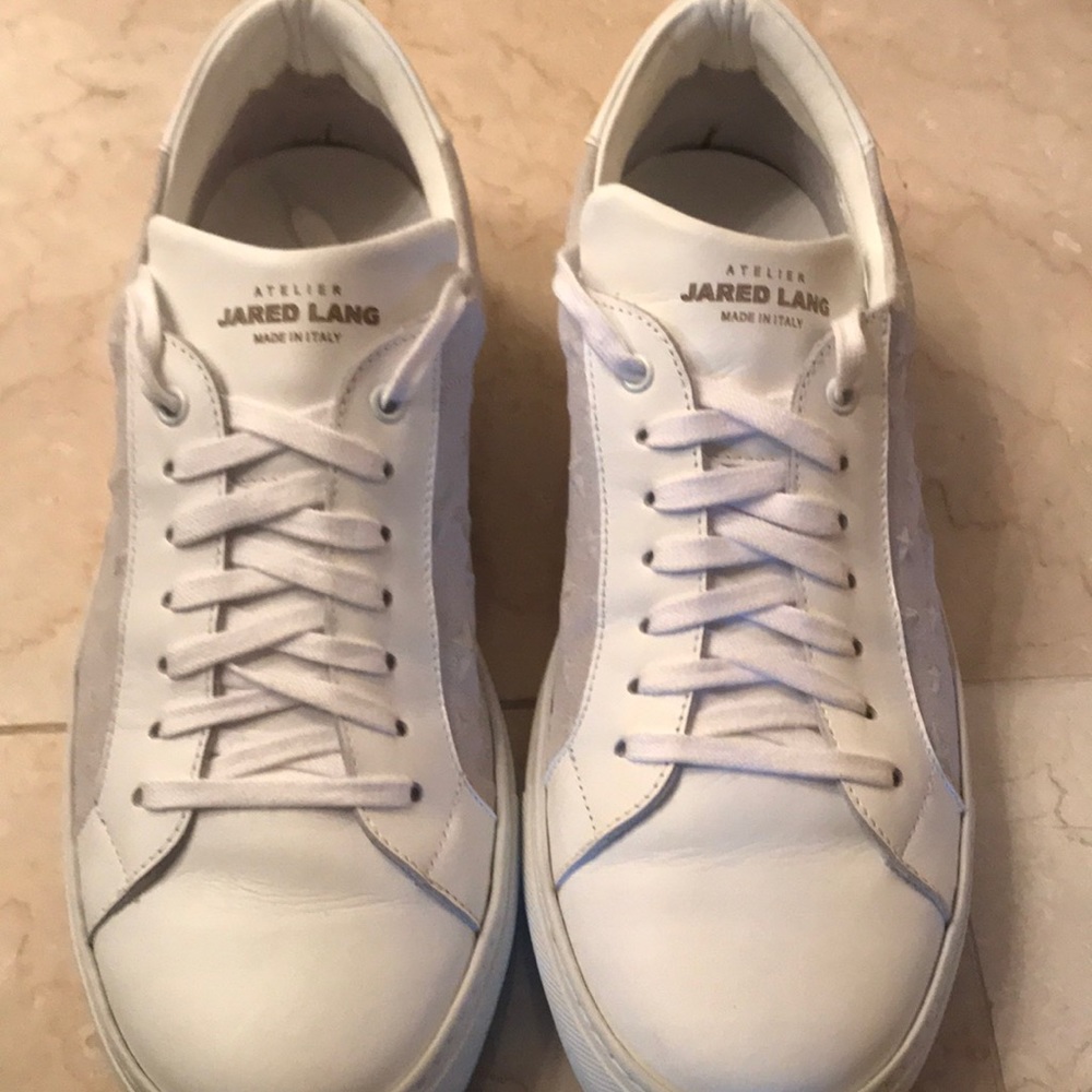 Men’s Jared Lang White Sneakers
